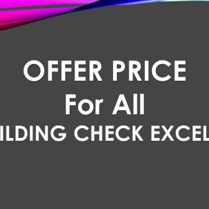 OFFER- All of  #B. Building Check Excel Sheet